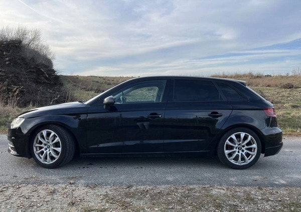 Audi A3 cena 47900 przebieg: 240000, rok produkcji 2013 z Trzebnica małe 466